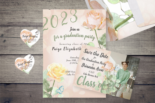 dusty-pink-botanical-invites-for-graduation