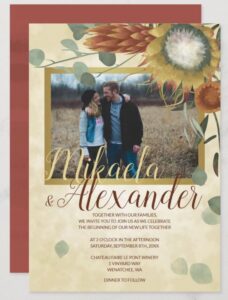 fall-wedding-burnt-orange-protea-flowers-invitations