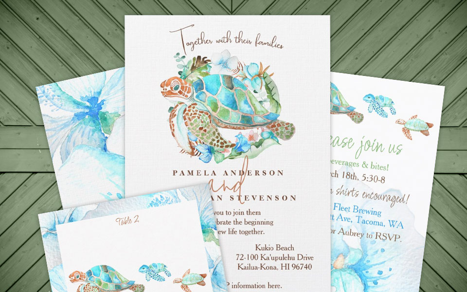 Blue-Green-Sea-Turtles-Wedding-Invitations
