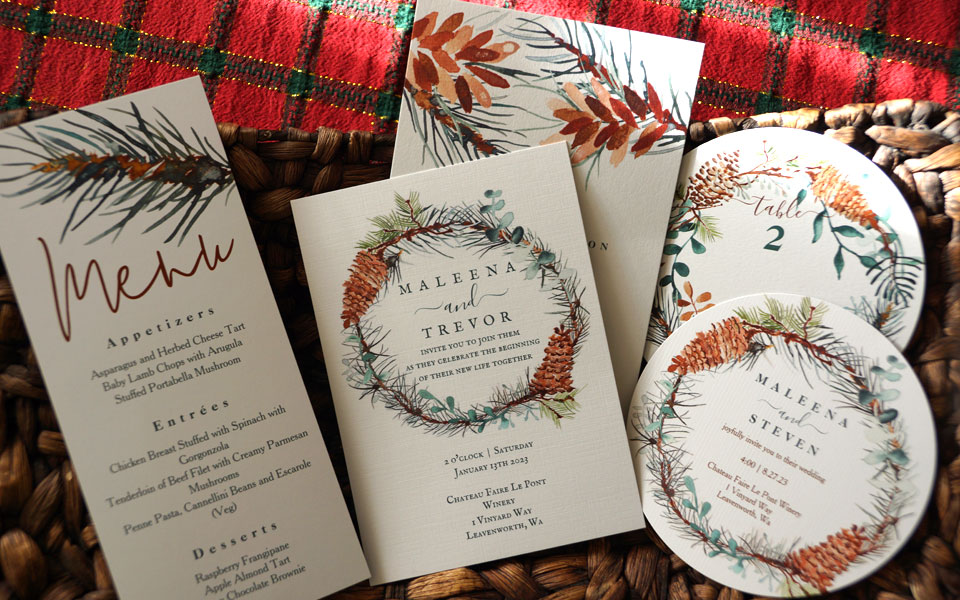 rustic-pinecones-wedding-invitations-with-pine-needles