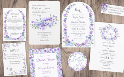 Lavender and Dusty Blue Wedding